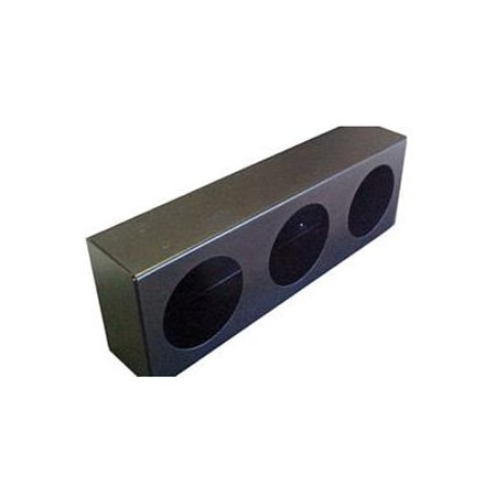 Carjamz Race Sport 4" Single Round Polished Stainless Steel Light Box w/ Knockouts RS-503SS